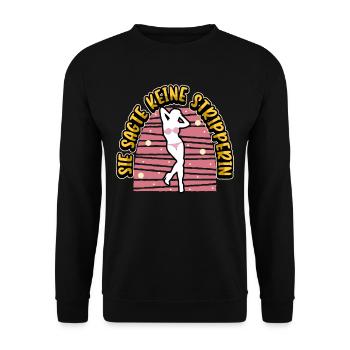 Junggesellenabschied Bräutigam Braut Junggeselle - Unisex Pullover - Schwarz - Vorne - Alina (178cm) & Michal (187cm)