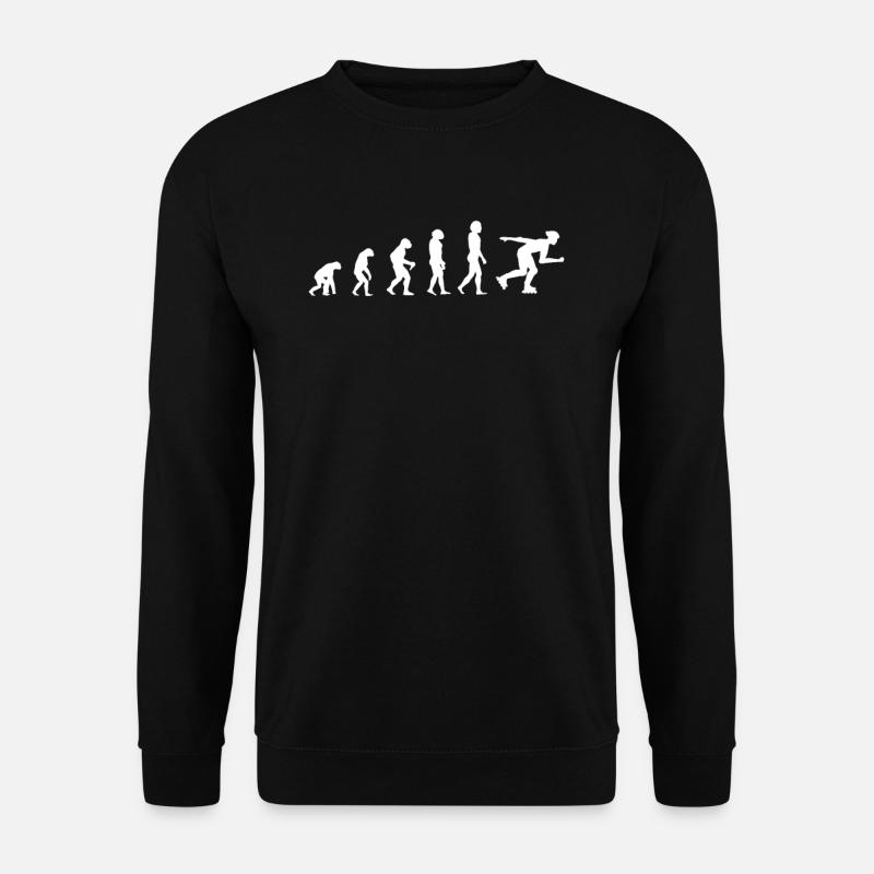 evolution of roller blade - Unisex Pullover - Schwarz