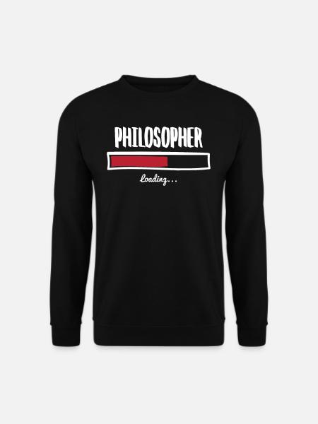 Funny philosopher design - Unisex Sweatshirt - black