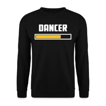 Dancer Installing Shirt - Unisex Pullover - Schwarz - Vorne - Alina (178cm) & Michal (187cm)
