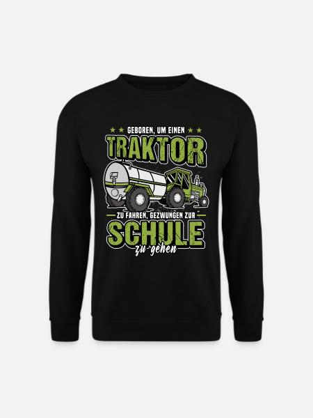 Traktor Landwirt Farmer Bauer Bauernhof Trekker - Unisex Pullover - Schwarz