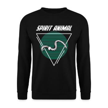 Worm - Unisex Sweatshirt - black - Front - Alina (178cm) & Michal (187cm)