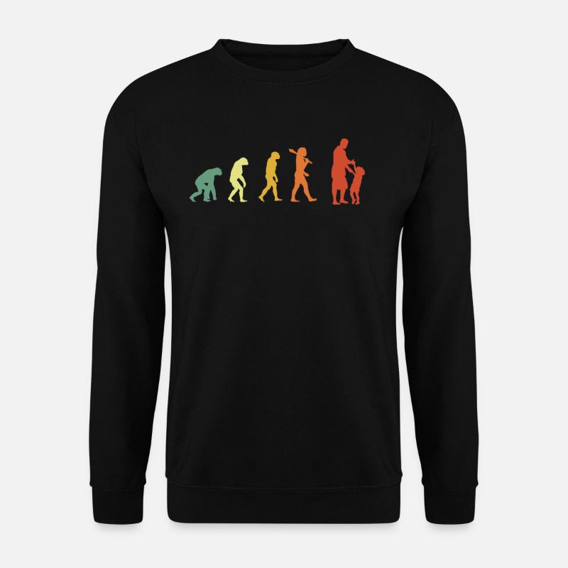 Papa Evolution Retro Edition - Sweat-shirt Unisexe - noir