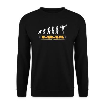 EVOLUTION MMA - Unisex Pullover - Schwarz - Vorne - Alina (178cm) & Michal (187cm)