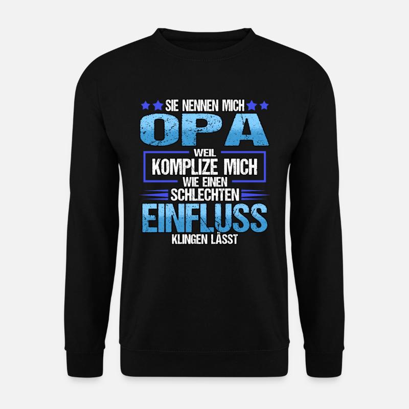 Vatertag Sohn Tochter Männertag Spruch Lustig - Unisex Pullover - Schwarz