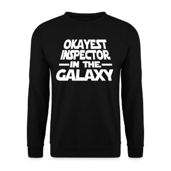 Okayest Inspector The Galaxy - Unisex Sweatshirt - black - Front - Alina (178cm) & Michal (187cm)