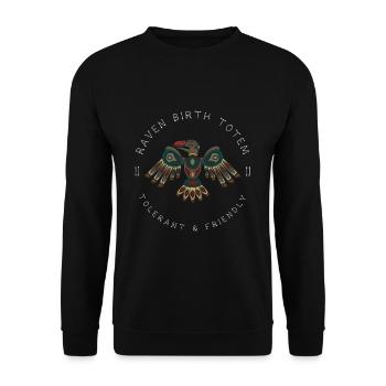 Rabe Signes du zodiaque Amérindiens - Sweat-shirt Unisexe - noir - Devant - Alina (178cm) & Michal (187cm)