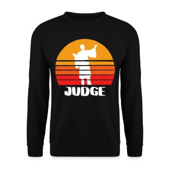 The Judge - Unisex Sweatshirt - black - Front - Alina (178cm) & Michal (187cm)