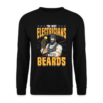 Électricien Electricité Artisans Métier Drôle - Sweat-shirt Unisexe - noir - Devant - Alina (178cm) & Michal (187cm)