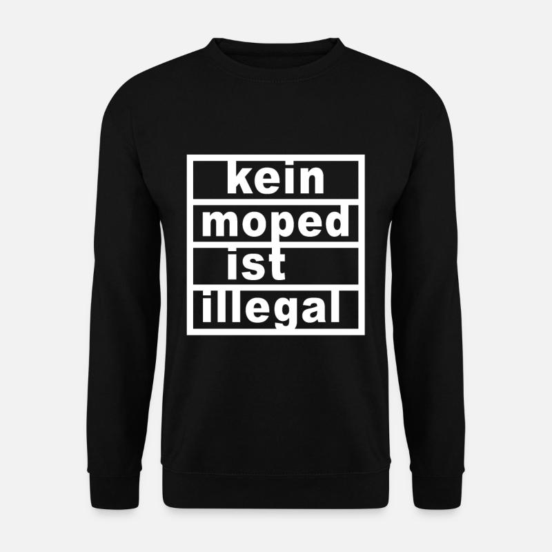 Moped Design für einen Mopedfahrer - Unisex Pullover - Schwarz