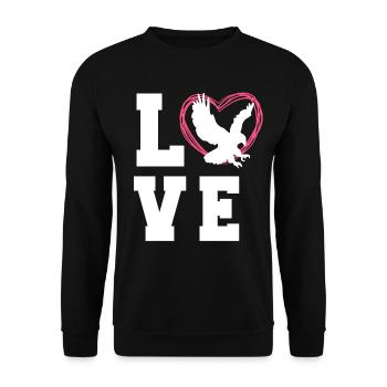 Hawk Tee Shirt For Women - Unisex Sweatshirt - black - Front - Alina (178cm) & Michal (187cm)