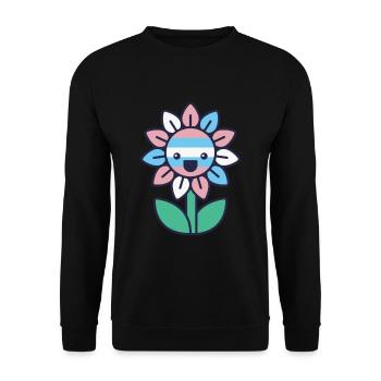 Transgenre Genderqueer Trans - Sweat-shirt Unisexe - noir - Devant - Alina (178cm) & Michal (187cm)