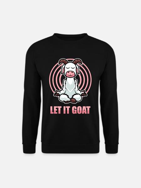 Chèvre pour un amateur de yoga - Sweat-shirt Unisexe - noir