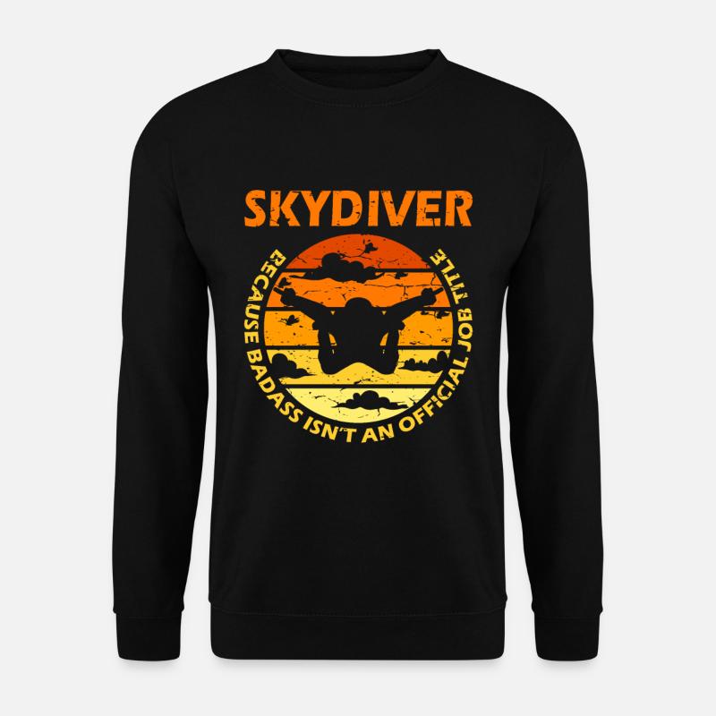 Skydiving Parachutist Parachutist - Unisex Sweatshirt - black