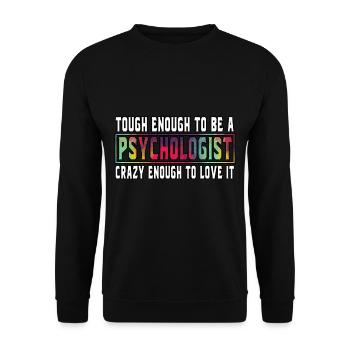 Psychologue Thérapeute Thérapie Psychologue Profession - Sweat-shirt Unisexe - noir - Devant - Alina (178cm) & Michal (187cm)
