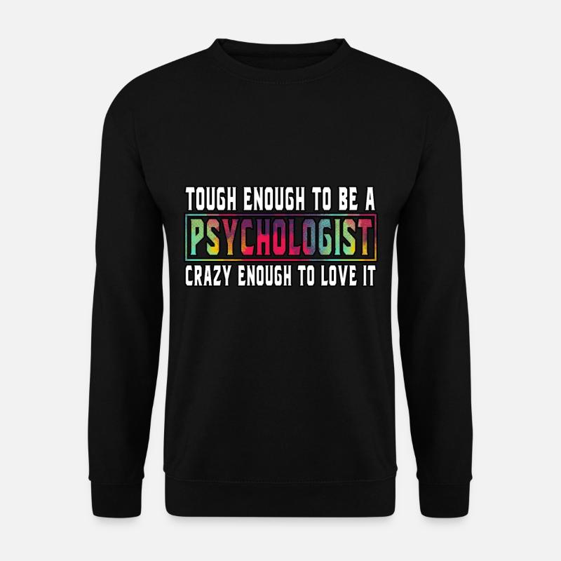 Psychologe Therapeut Therapie Psychologin Beruf - Unisex Pullover - Schwarz