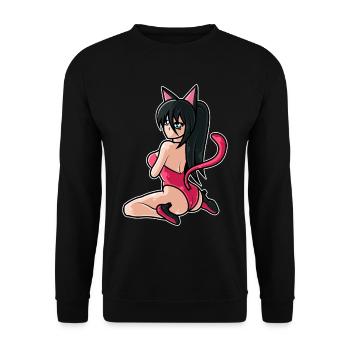Waifu Manga Otaku Cosplayer Anime - Unisex Sweatshirt - black - Front - Alina (178cm) & Michal (187cm)