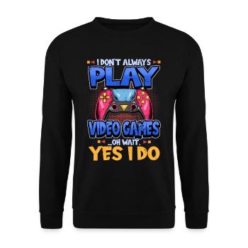 Gamer Jeux vidéo Spurch Gaming Drôle Cadeau - Sweat-shirt Unisexe - noir - Devant - Alina (178cm) & Michal (187cm)
