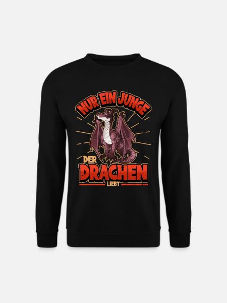 Drache Fantasy Mythologie Abenteuer Geschenk - Unisex Pullover - Schwarz