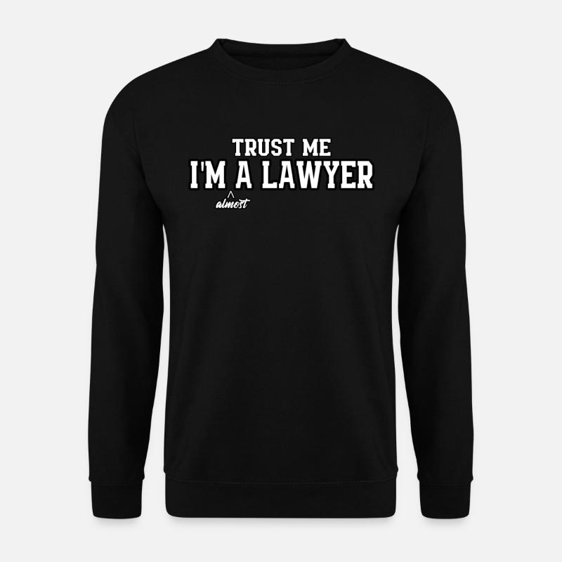 Anwalt Jura Lustig Rechtsanwalt Richter Geschenk - Unisex Pullover - Schwarz
