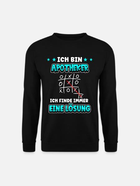 Ich bin Apotheker ich finde immer eine Lösung - Unisex Pullover - Schwarz