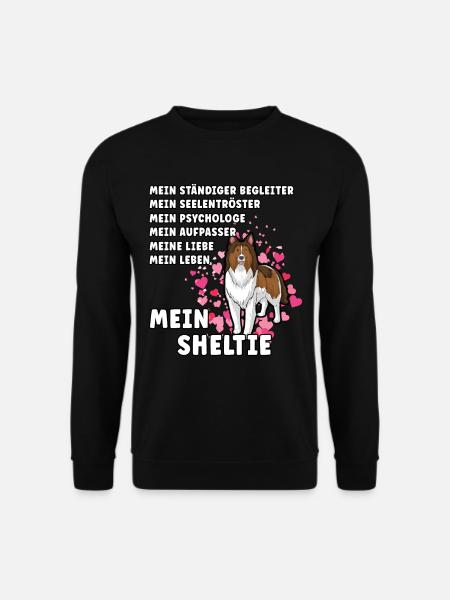 Mein Sheltie Hundehalter Hundeliebhaber - Unisex Pullover - Schwarz