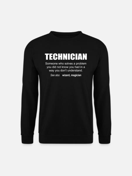 Technician Description - Unisex Pullover - Schwarz
