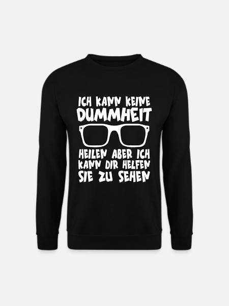 Optiker Augenoptiker Sehhilfe Beruf Brille Sehtest - Unisex Pullover - Schwarz
