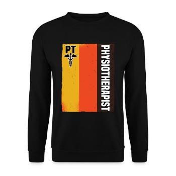Physiotherapy Physiotherapist Physiotherapy - Unisex Sweatshirt - black - Front - Alina (178cm) & Michal (187cm)