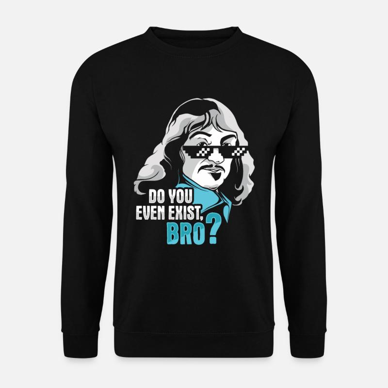 Philosophy Descartes Philosophy Student - Unisex Sweatshirt - black