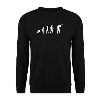 Hunting - Unisex Pullover - Schwarz - Vorne - Alina (178cm) & Michal (187cm)
