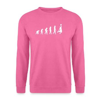 évolution du basket-ball - Sweat-shirt Unisexe - rose - Devant