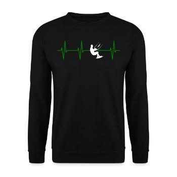 Kitesurfing Present For Your Mom And Dad - Unisex Pullover - Schwarz - Vorne - Alina (178cm) & Michal (187cm)
