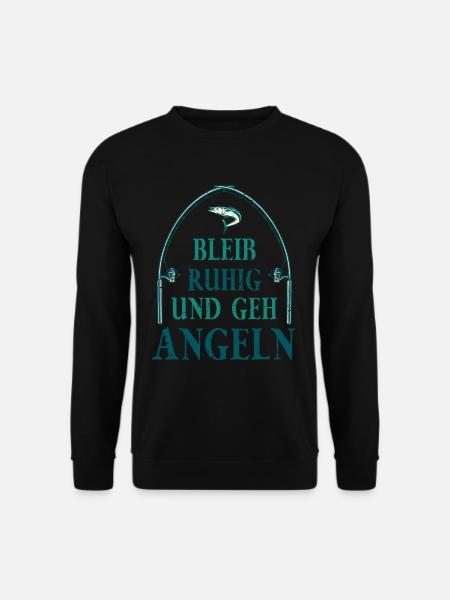 Angler Glücks Angler Shirt Bitte nicht waschen - Unisex Pullover - Schwarz