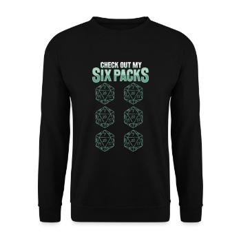 Fantasy RpG RPG Shirt for Role Players - Unisex Sweatshirt - black - Front - Alina (178cm) & Michal (187cm)