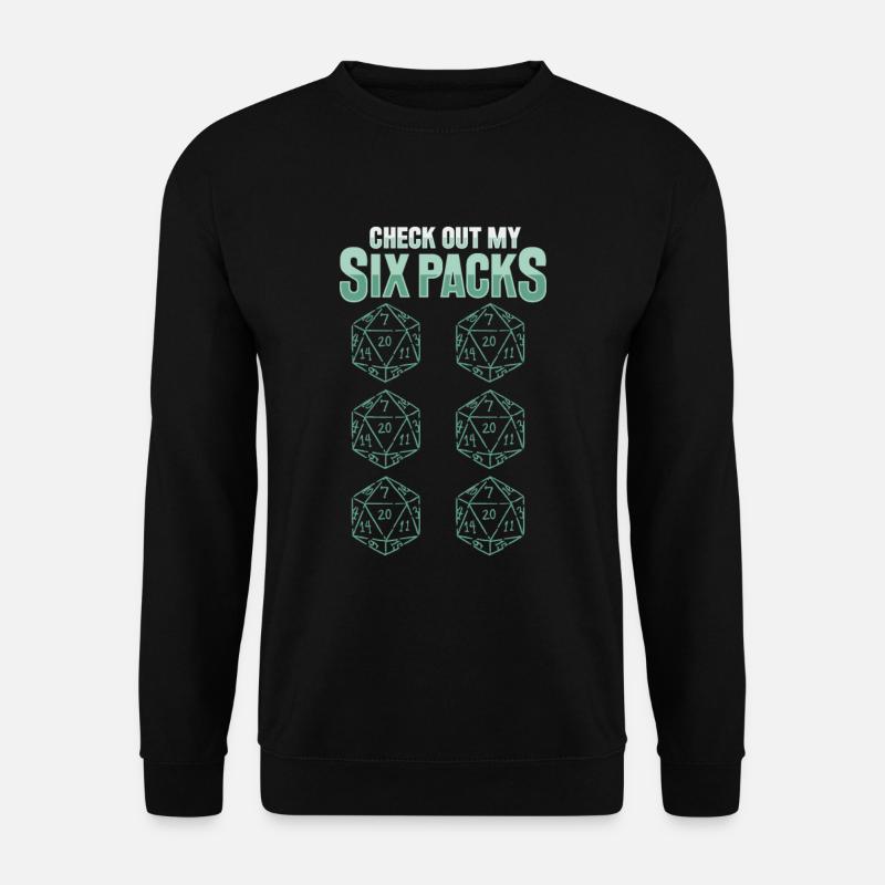 Fantasy Rollenspiel RPG Shirt für Rollenspieler - Unisex Pullover - Schwarz