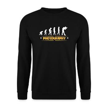 EVOLUTION PHOTOGRAPHY - Unisex Sweatshirt - black - Front - Alina (178cm) & Michal (187cm)