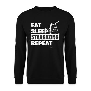 OBSERVATION DES ÉTOILES - Sweat-shirt Unisexe - noir - Devant - Alina (178cm) & Michal (187cm)