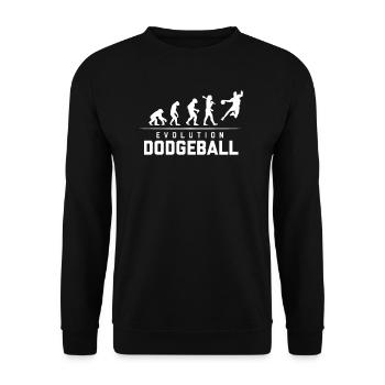 EVOLUTION OF DODGEBALL - Unisex Pullover - Schwarz - Vorne - Alina (178cm) & Michal (187cm)
