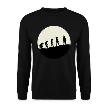 Opérateurs Evolution Moon - Sweat-shirt Unisexe - noir - Devant - Alina (178cm) & Michal (187cm)