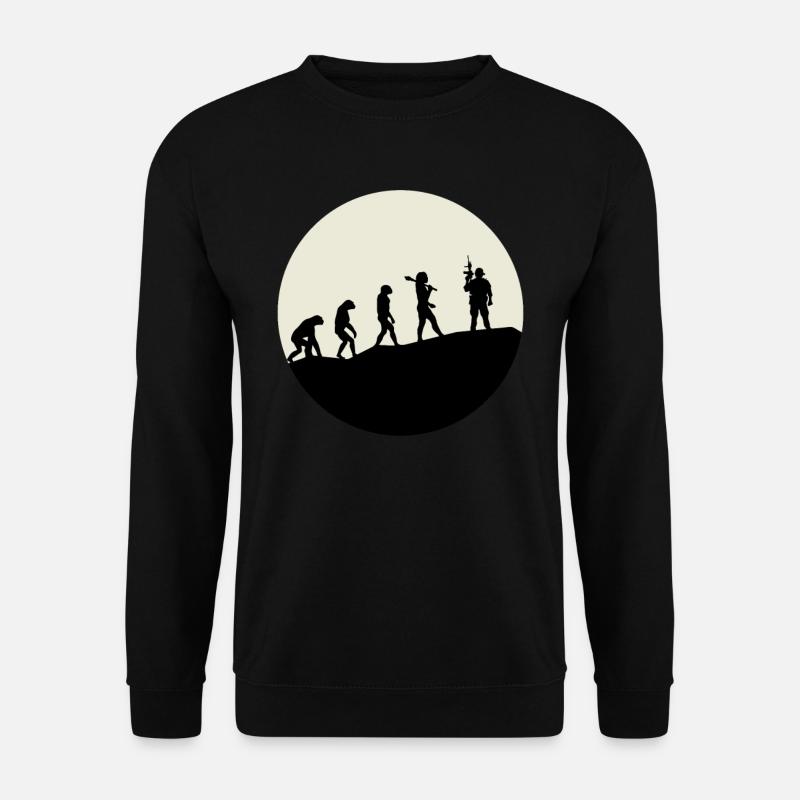 Opérateurs Evolution Moon - Sweat-shirt Unisexe - noir