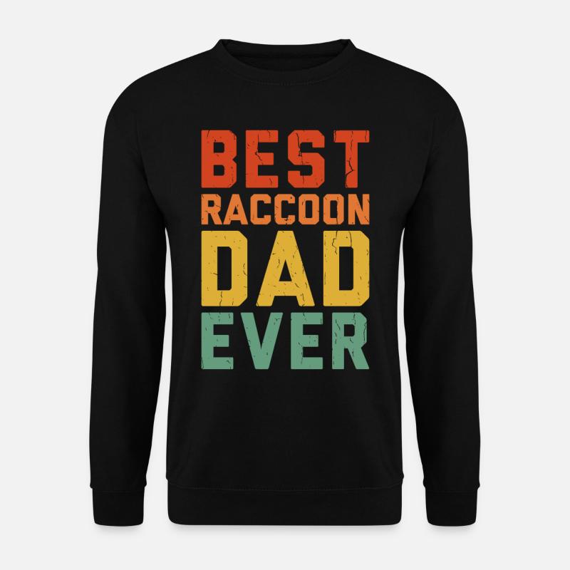 Epic Raccoon Shirt Distressed Edition - Unisex Sweatshirt - black