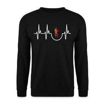Programming - Unisex Sweatshirt - black - Front - Alina (178cm) & Michal (187cm)