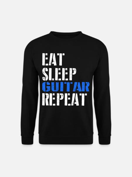 Eat. Sleep. Guitar. Repeat. - Unisex Sweatshirt - black