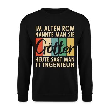 Lustige IT Ingenieur Sprüche - Unisex Pullover - Schwarz - Vorne - Alina (178cm) & Michal (187cm)