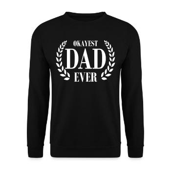 Funny Dad Designs For Your Uncle - Unisex Pullover - Schwarz - Vorne - Alina (178cm) & Michal (187cm)