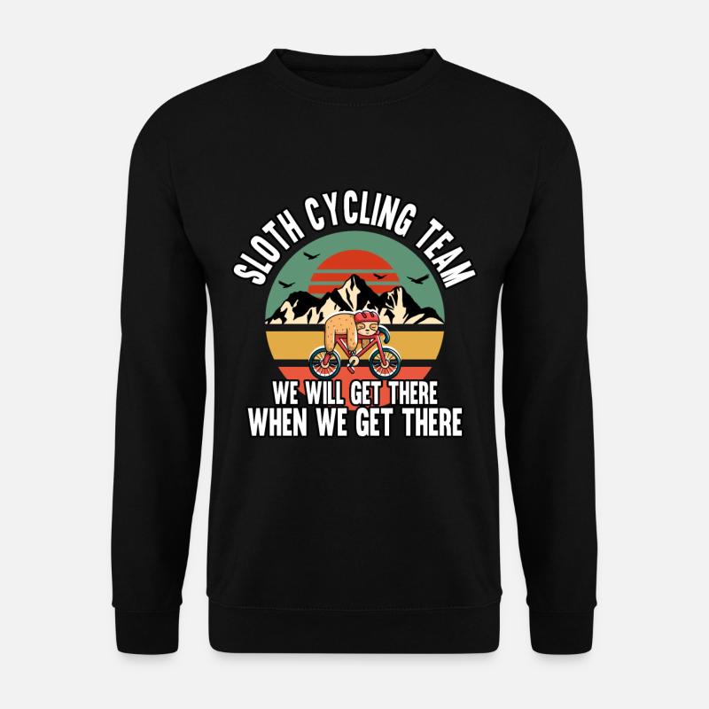 Funny Sloth Cycling Team We Will Get There - Unisex Pullover - Schwarz