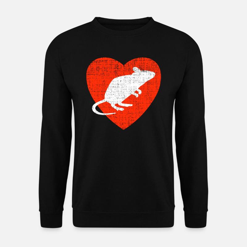 Heart For Mouses - Unisex Sweatshirt - black