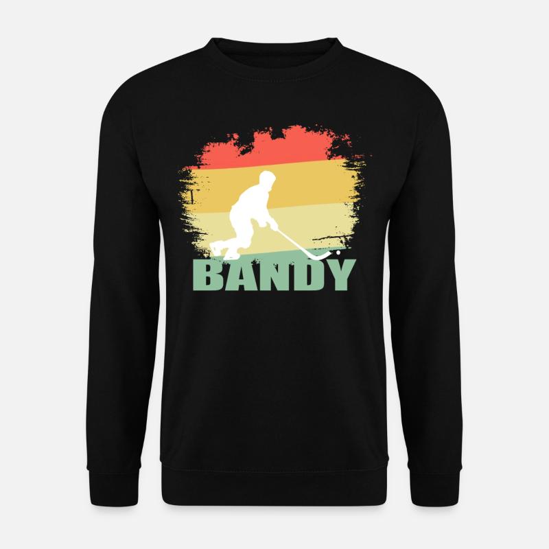Retro Bandy Tshirt - Unisex Pullover - Schwarz