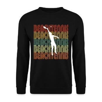 TENNIS DE PLAGE - Sweat-shirt Unisexe - noir - Devant - Alina (178cm) & Michal (187cm)